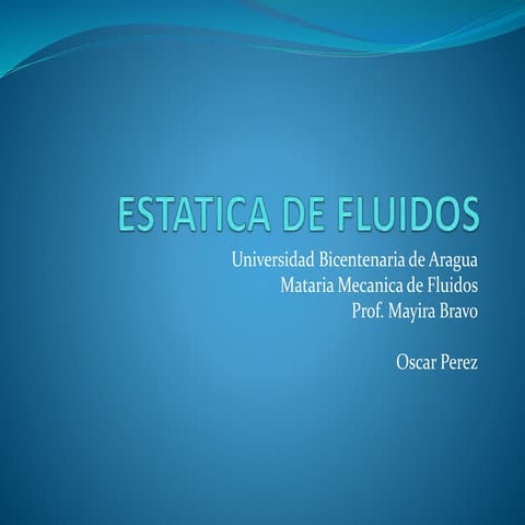Caracteristicas de los fluidos | PDF