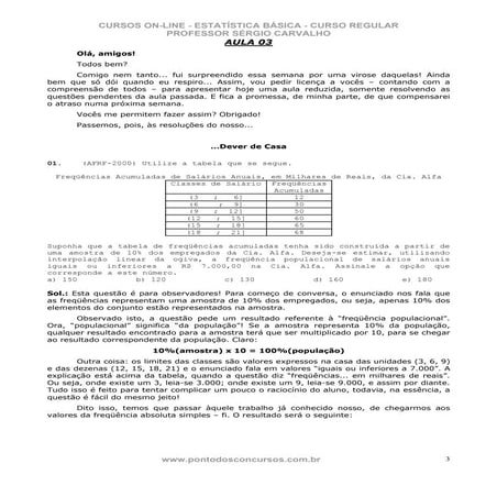 Estatistica regular 3