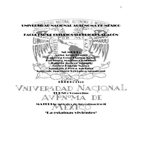 Estatuas vivientes final