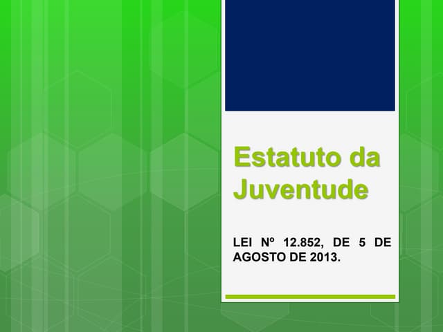 Estatuto da juventude