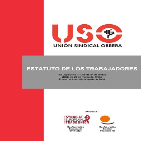 Estatuto de los trabajadores (actualizado a enero de 2014)