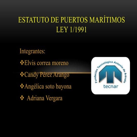 Estatuto de puertos marítimos