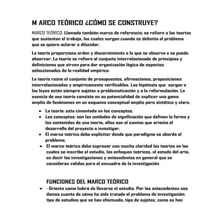 taller 1 marco teorico:¿como se construye?