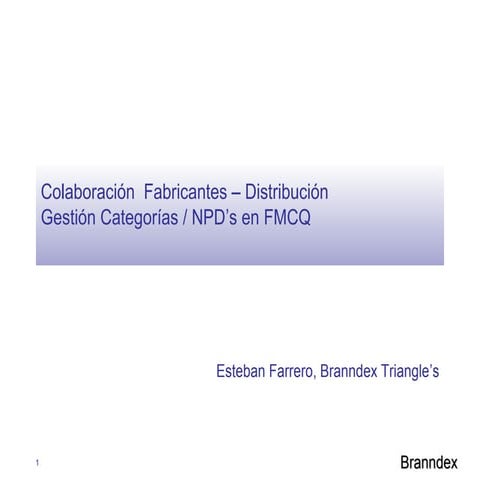 Colaboración Fabricantes - Distribución