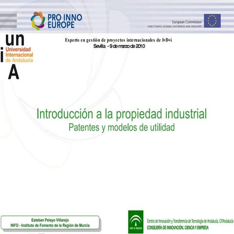 Esteban Pelayo - Introducción Propiedad Industrial