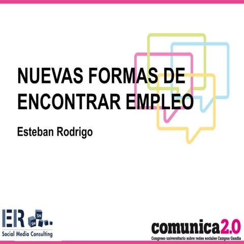 Nuevas formas de encontrar empleo - Esteban Rodrigo