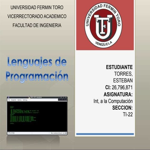 LENGUAJES DE PROGRAMACIÓN 
