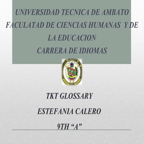 Estefania Calero  tkt preparation