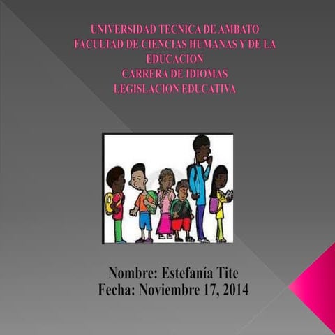 Estefania tite 9 b legislacion educativa