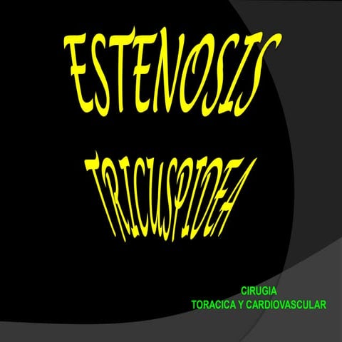 Estenosis tricuspidea