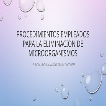 Procedimientos para la Esterilización y desinfección.pptx