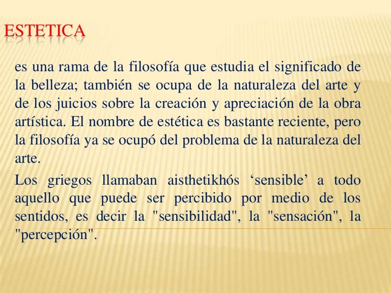 Estetica (1) Estetica (1)