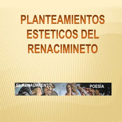 Estetica renacentista