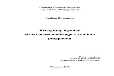 Estetyczny wymiar visual merchandisingu 