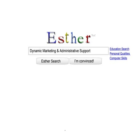 Esther Rothman Marketing &amp; Administrative Support Resume Fun Powerpoint