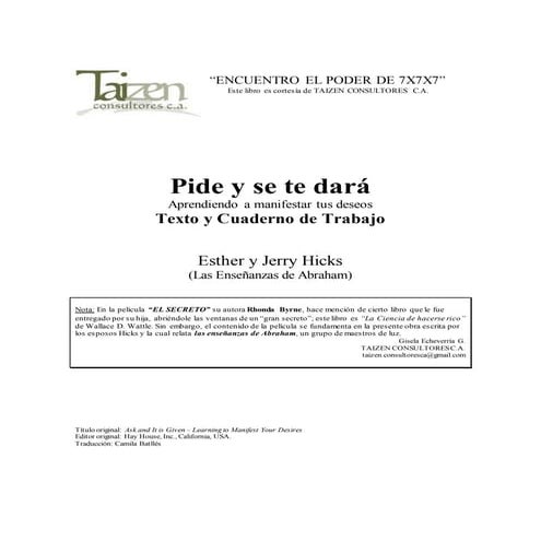 Esther y jerry hicks   pide y se te dara completo seg