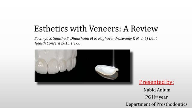 Vonlay; A paradigm shift in post endodontic restoration: A case report ...