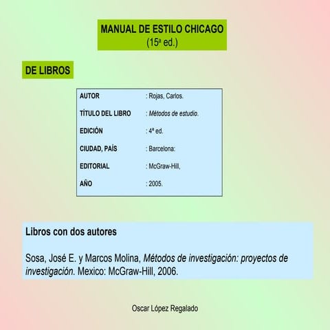 Estilo Chicago | PPT
