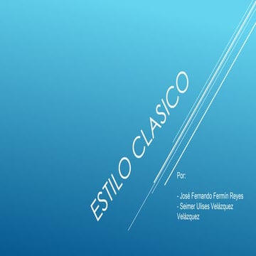 Estilo clásico 