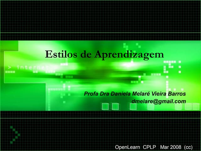 Estilos de Aprendizagem