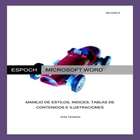Estilos, indices y tablas de contenido e ilustraciones