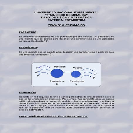 Estimacion