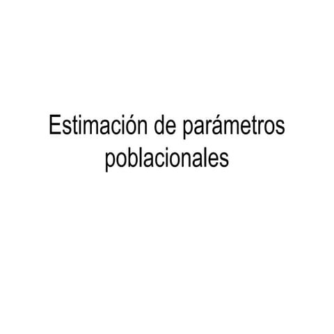Estimacion de-parametros