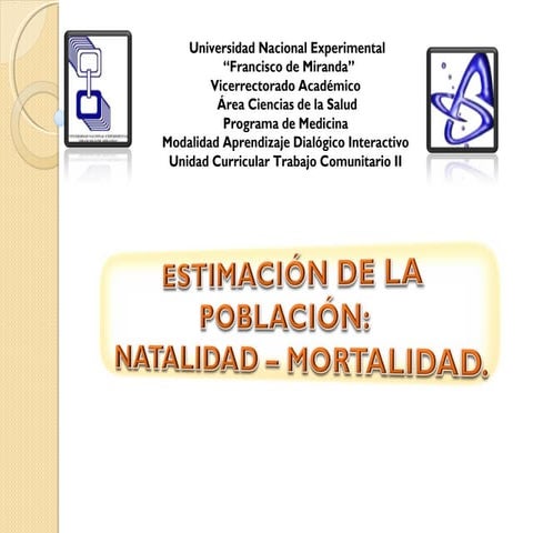 Estimación de la Población