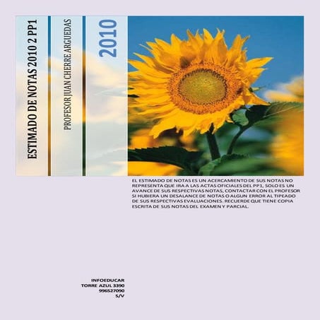 Estimado 24 de octubre 2010