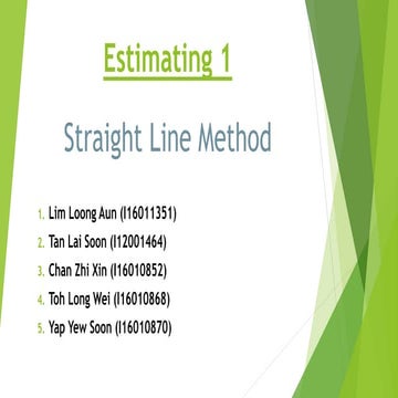 Qus3205 estimating 1 straight line method | PPTX