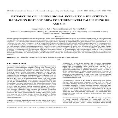 Estimating cellphone signal intensity & identifying