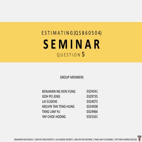 Estimating presentation (final)