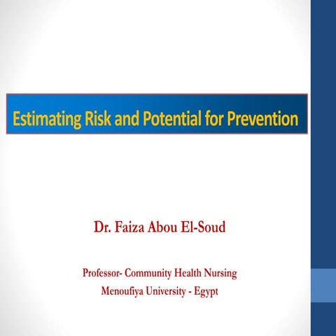 Estimating risk ,pptx