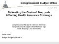 Estimating the Costs of Proposals Affecting Health Insurance Coverage