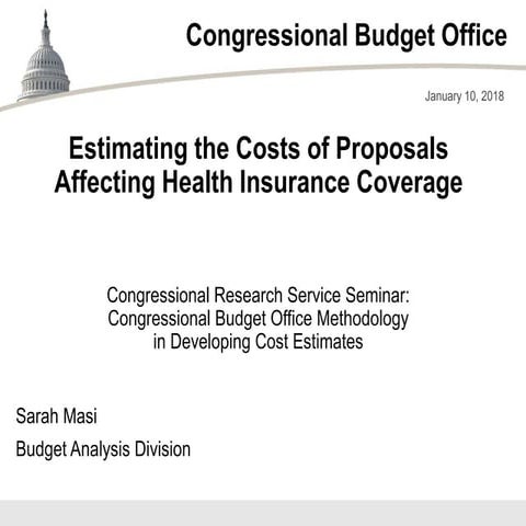 Estimating the Costs of Proposals Affecting Health Insurance Coverage