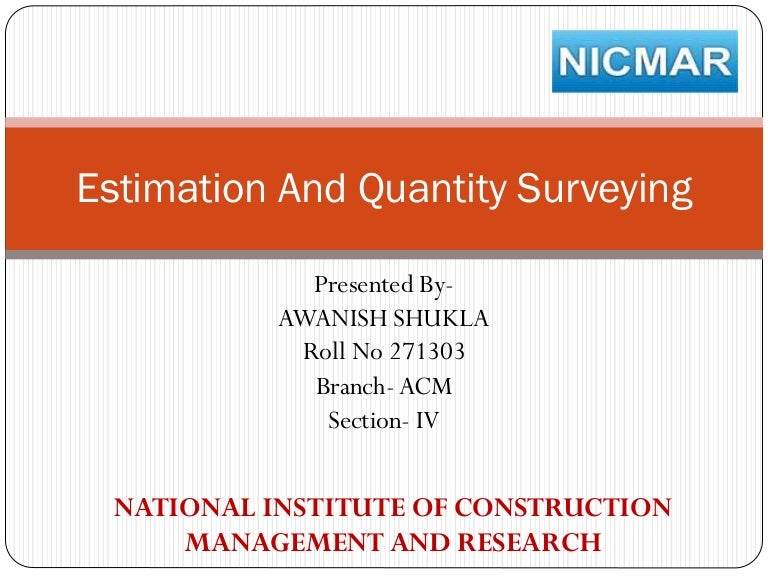 quantity surveying dissertation topics