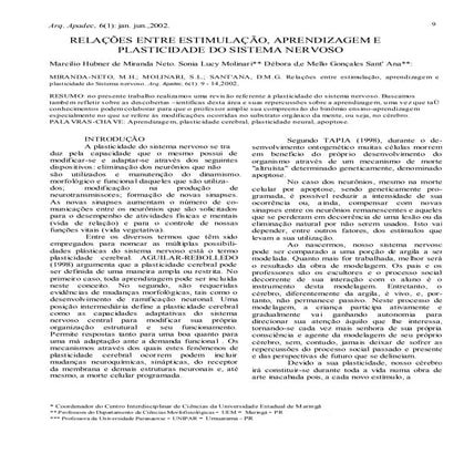Estimulacao aprendizagem e_plasticidade_do_sistema_nervoso