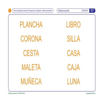 Estimular la memoria   4