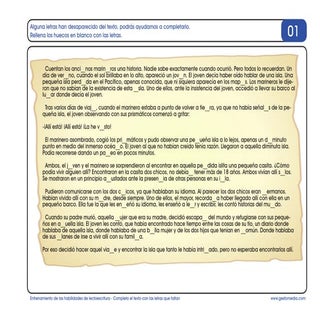 Estimular los procesos de lectura y...