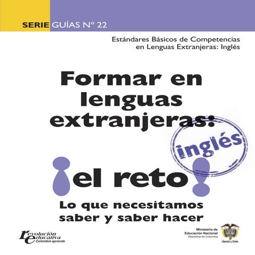 Estándares básicos de competencias en lenguas extranjeras inglés | PDF