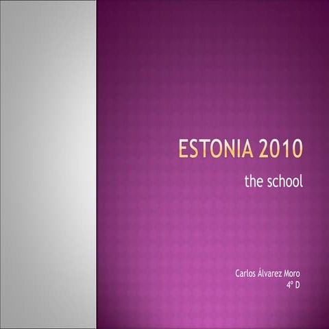 Estonia 2010 school | PPT