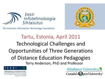 Estonia E-Learning Conference 2011 - Tartu