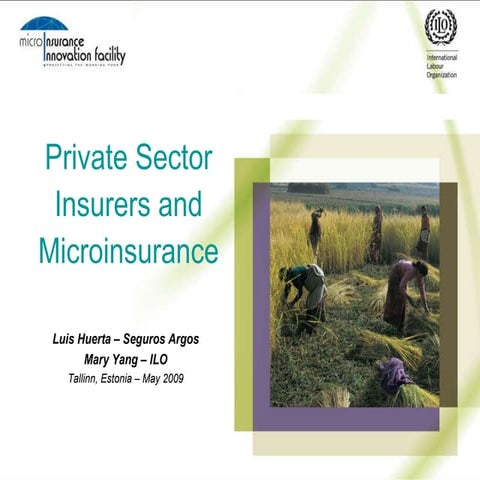 Private Sector Insurers and Microinsurance