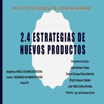 Estrategias de nuevos productos