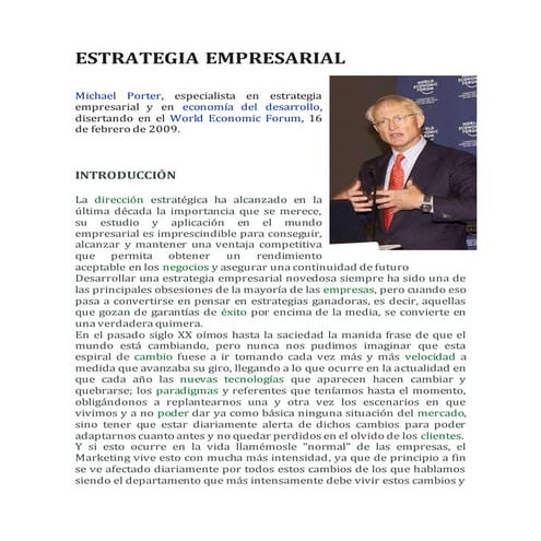 Estrategia empresarial