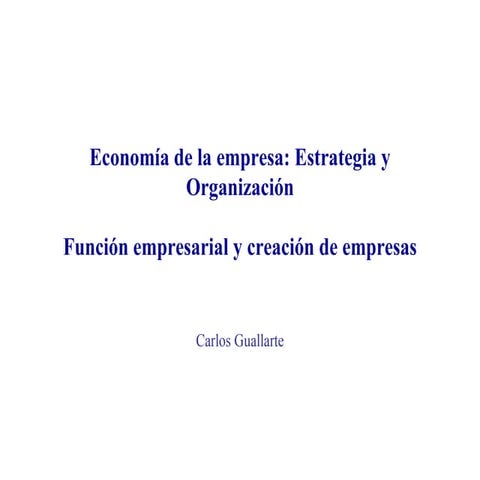 Estrategia y Organización Empresarial