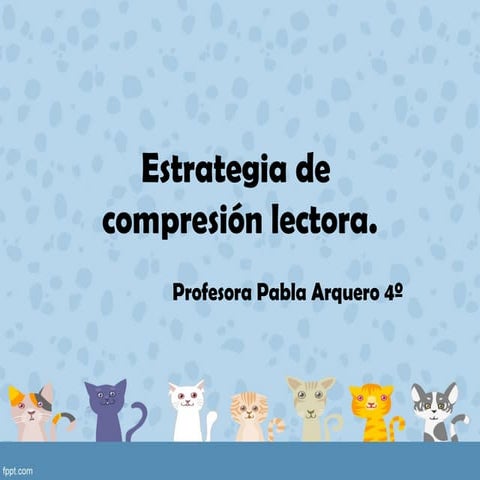 Estrategia de comprensión lectora