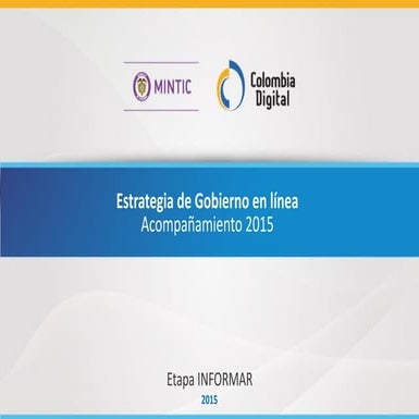 Estrategia de acompañamiento 2015