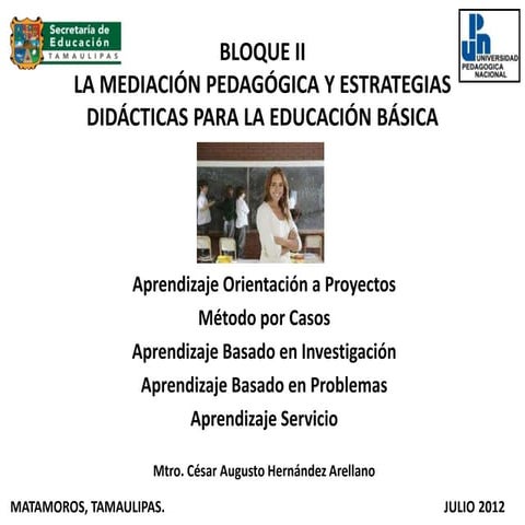 Estrategia de AOP, MC, ABI, PBL  y A+S