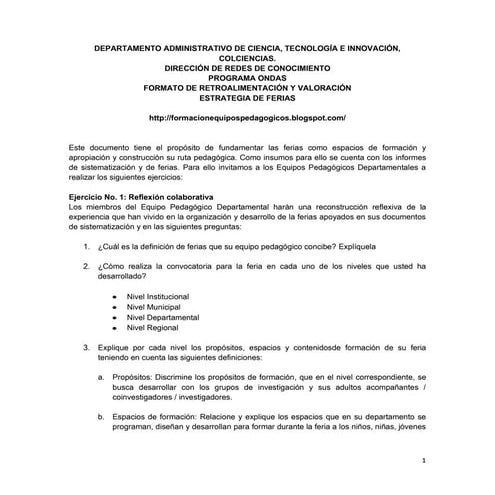 Estrategia de ferias